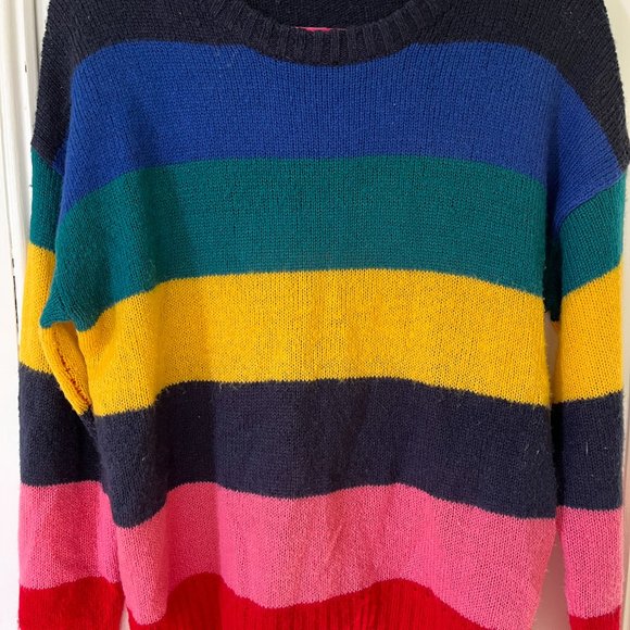 rainbow-striped knit sweater - Picture 6 of 7